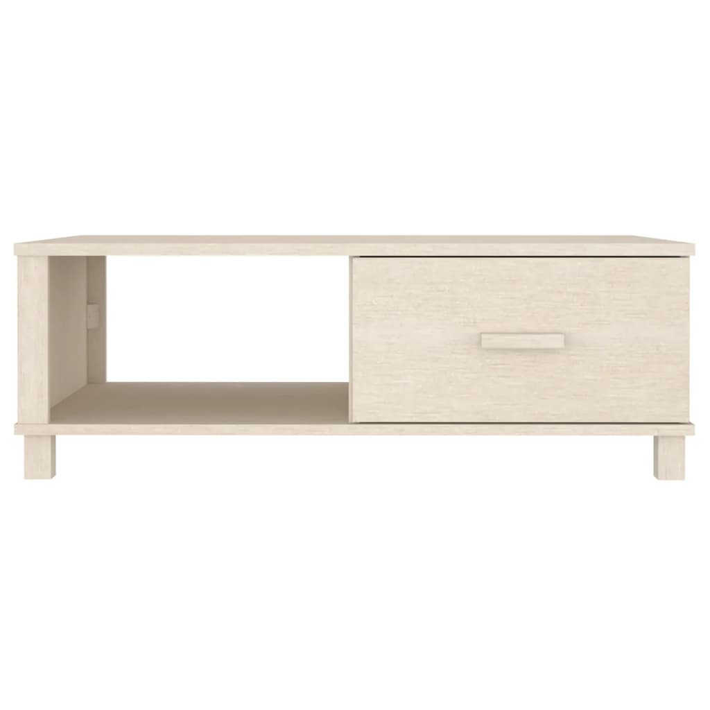 Table basse HAMAR 100x55x35 cm en bois de pin massif