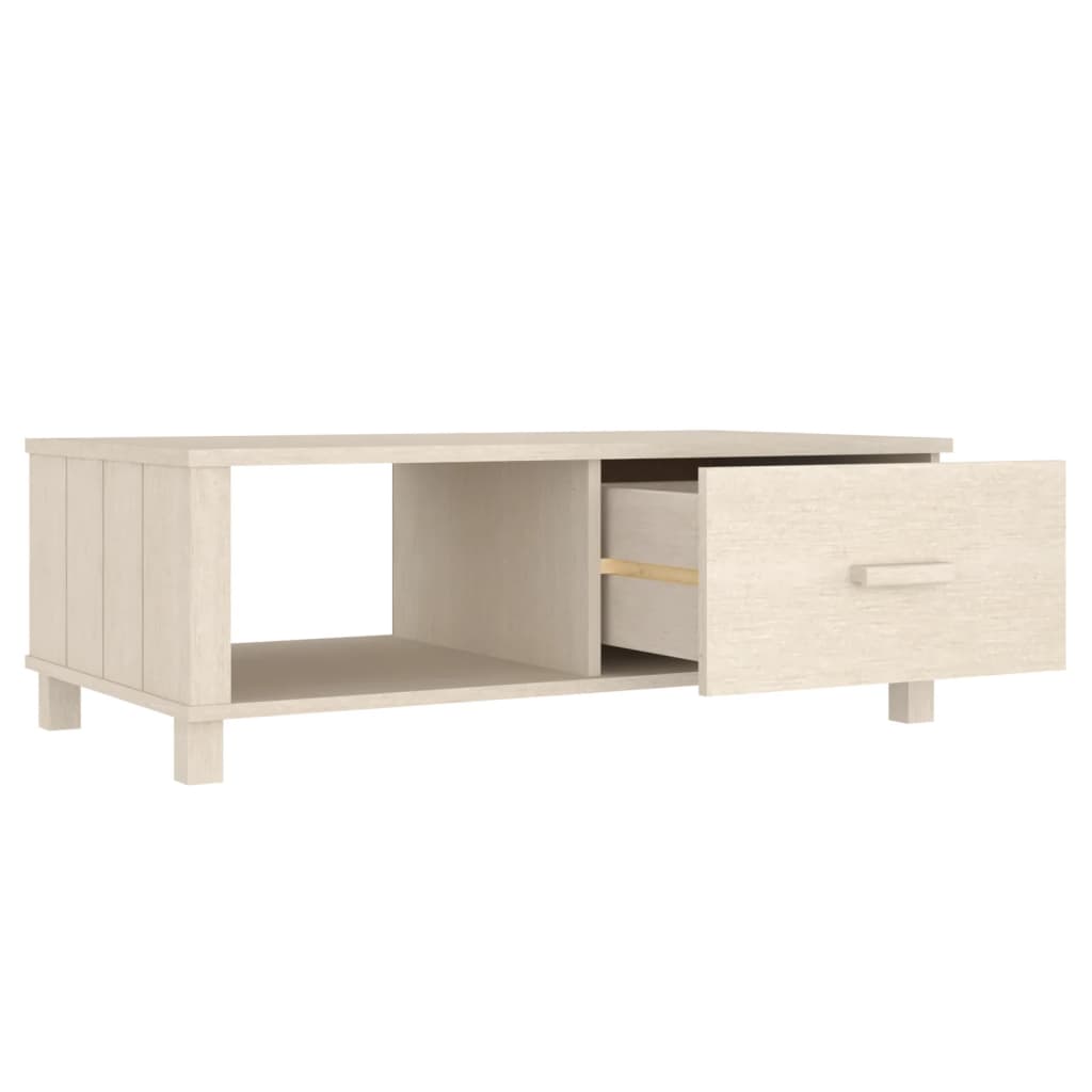 Table basse HAMAR 100x55x35 cm en bois de pin massif