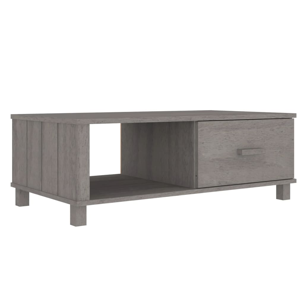 Table basse HAMAR 100x55x35 cm en bois de pin massif