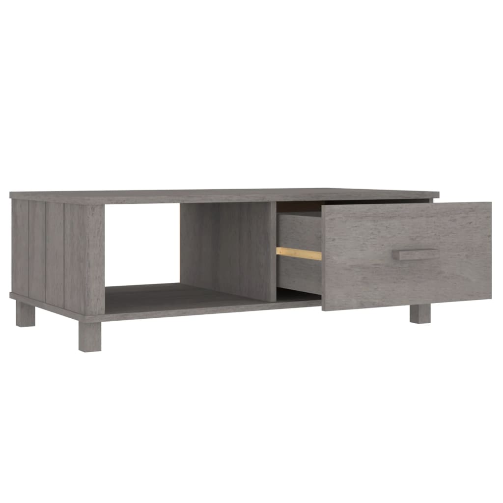 Table basse HAMAR 100x55x35 cm en bois de pin massif