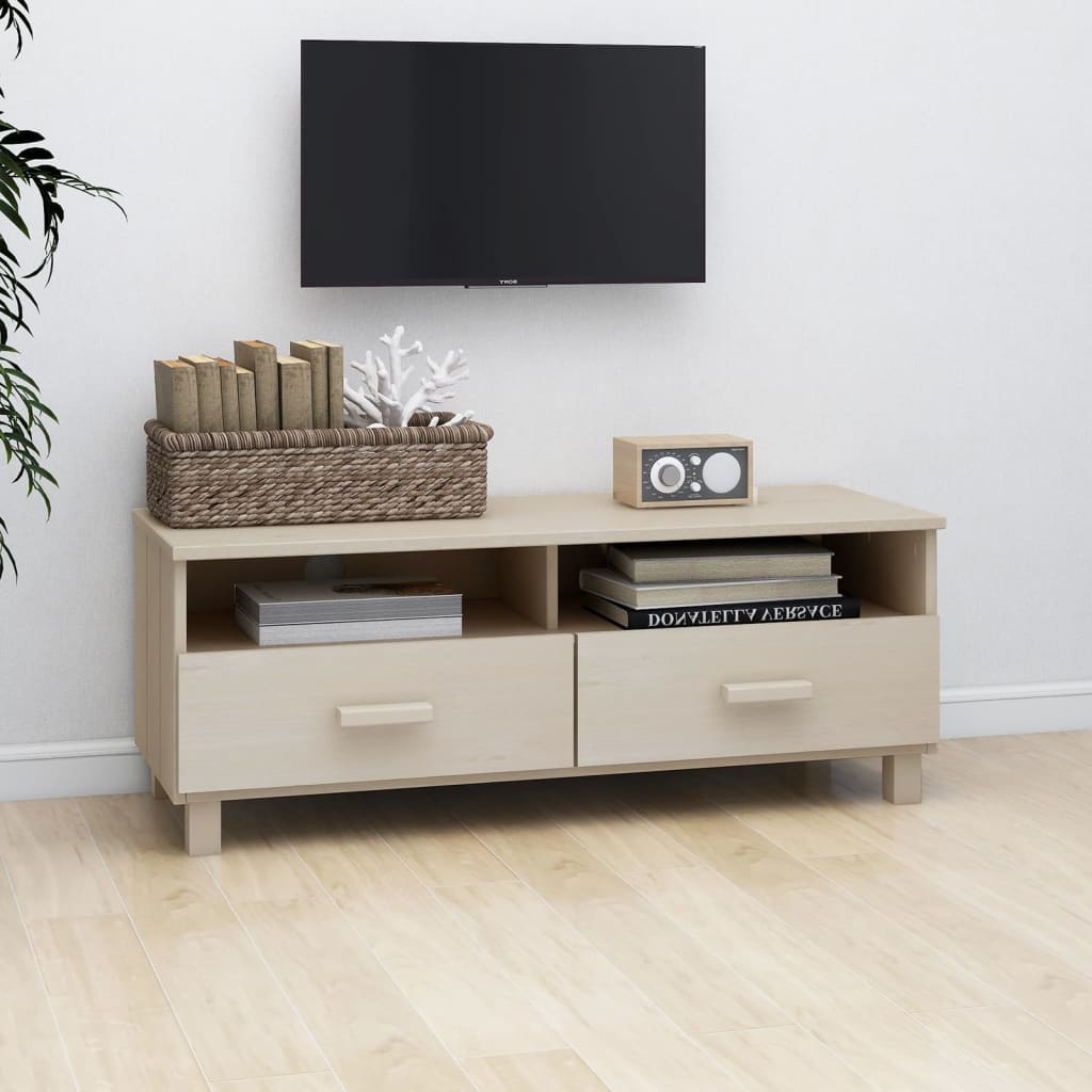 Tv-meubel HAMAR 106x40x40 cm massief grenenhout