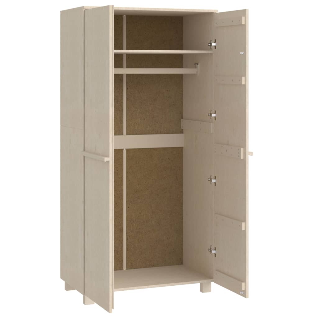 Armoire HAMAR 89x50x180 cm en bois de pin massif