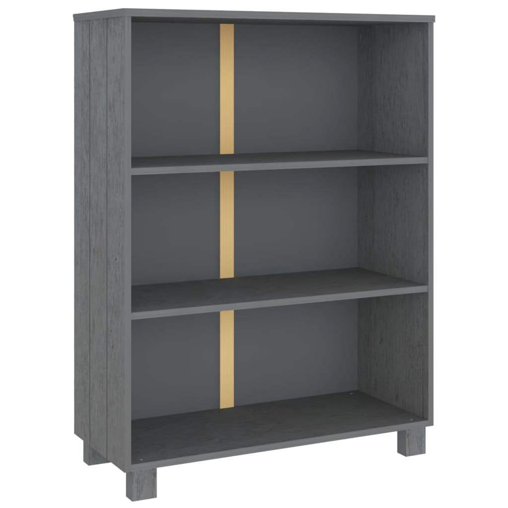 Boekenkast HAMAR 85x35x112 cm massief grenenhout