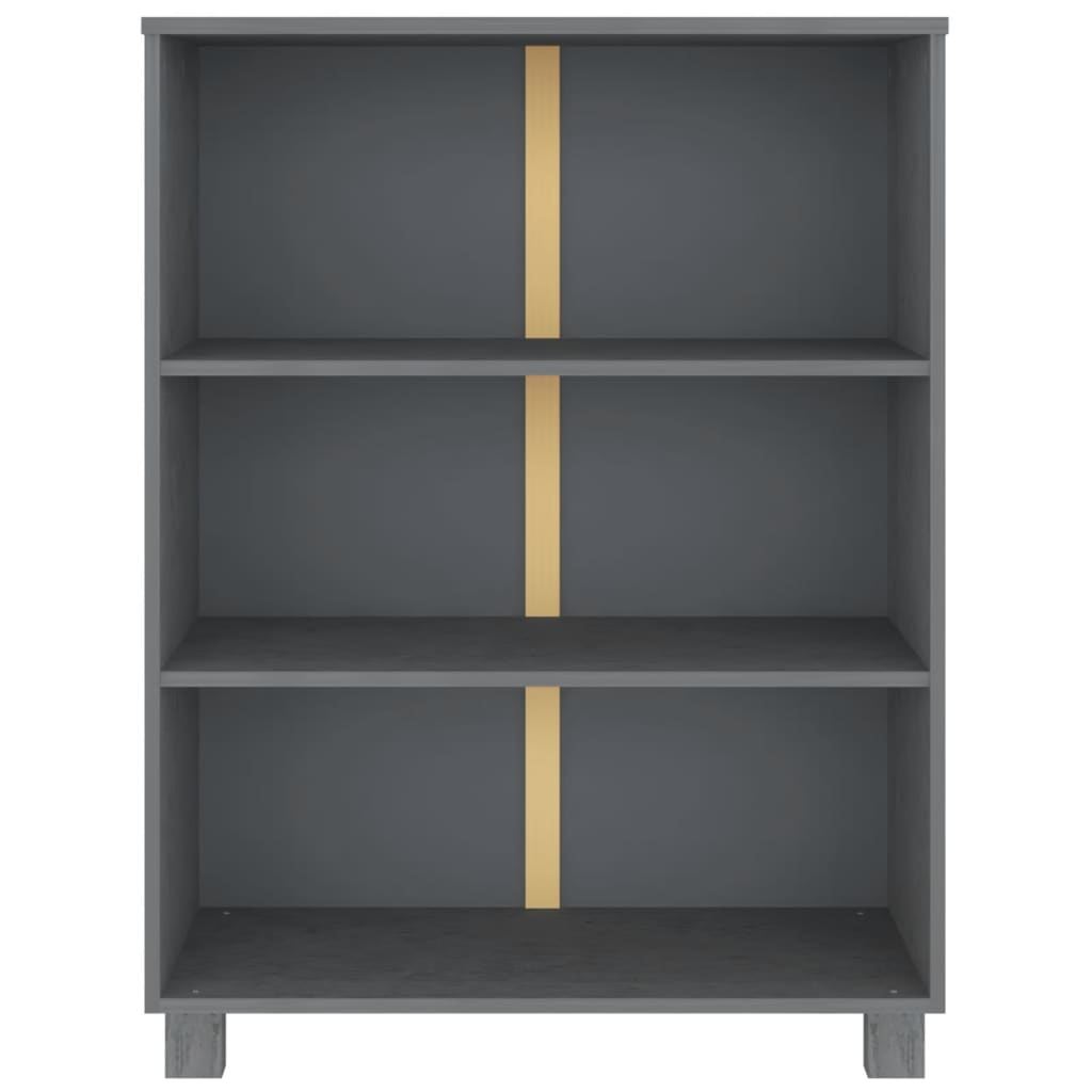 Boekenkast HAMAR 85x35x112 cm massief grenenhout