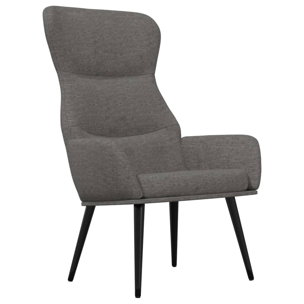 Fauteuil relax tissu gris clair