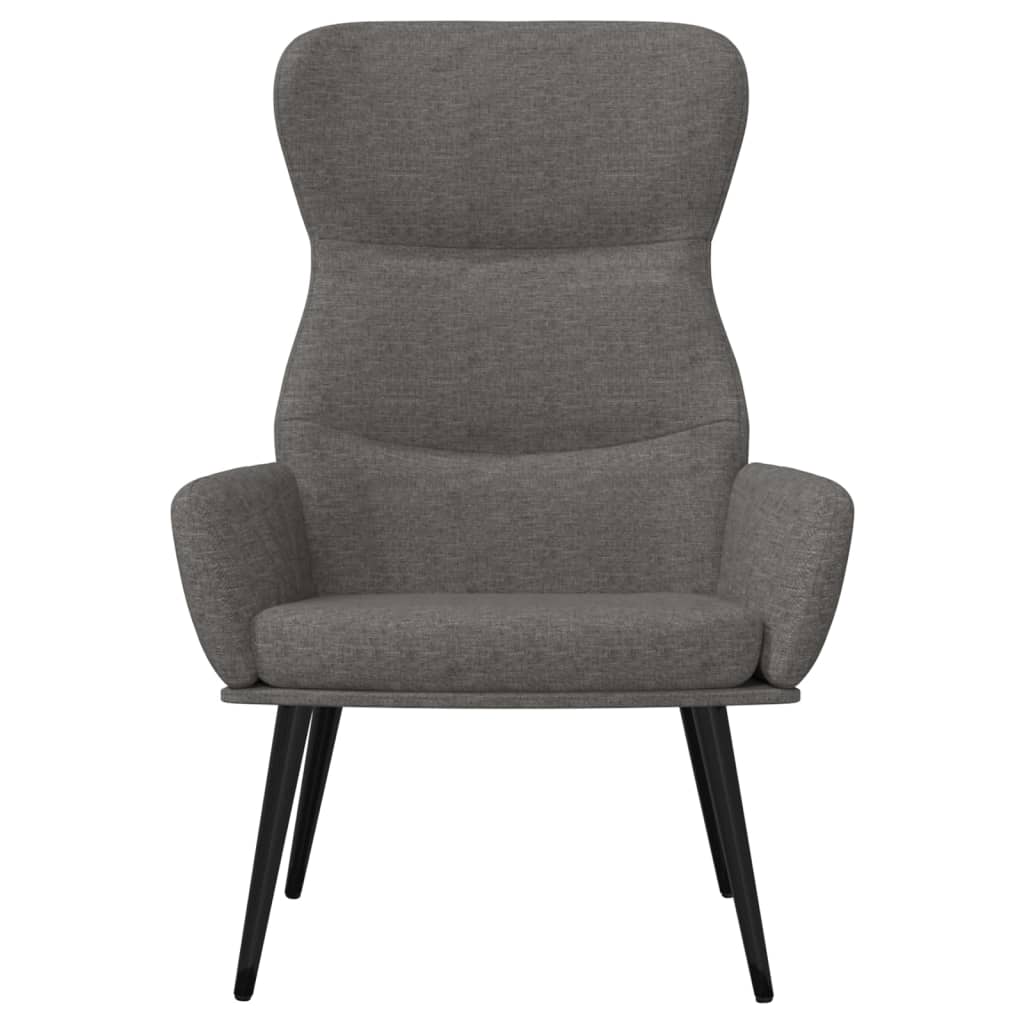 Fauteuil relax tissu gris clair