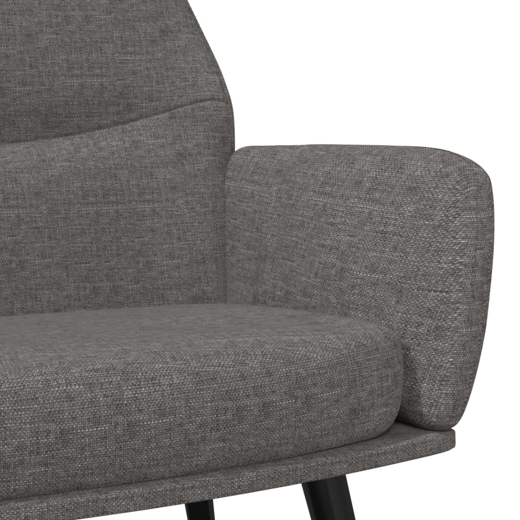 Fauteuil relax tissu gris clair