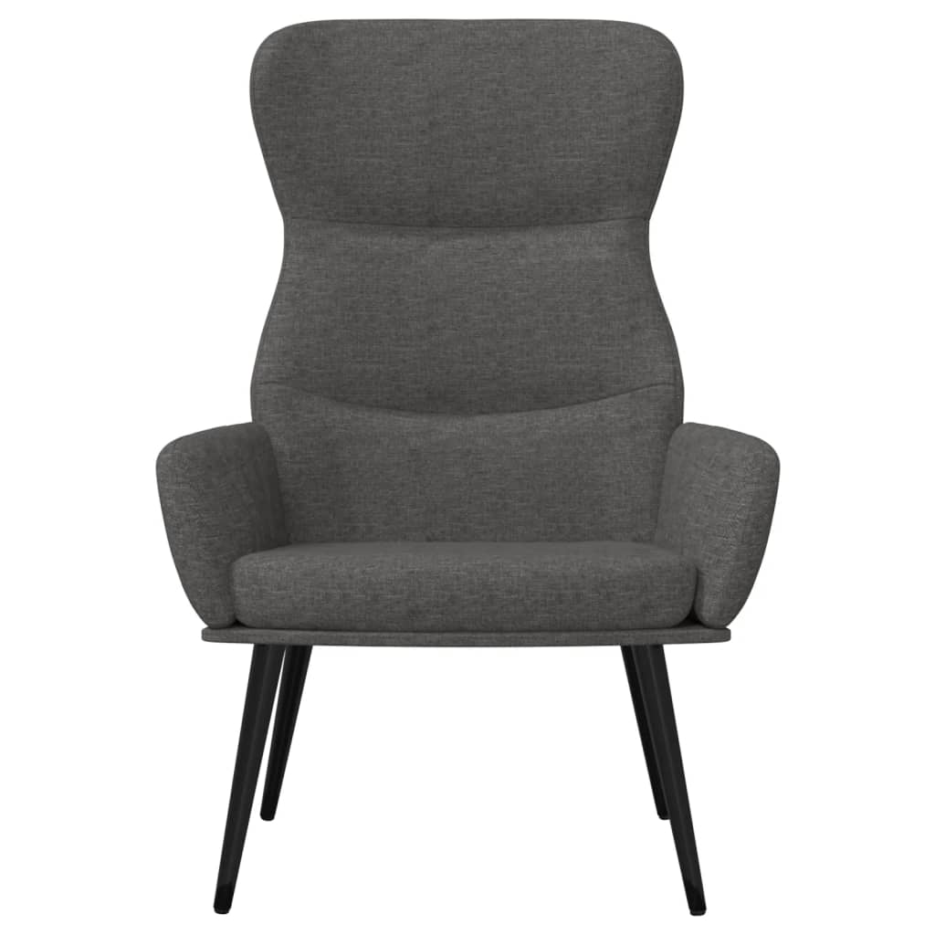 Fauteuil relax tissu gris clair