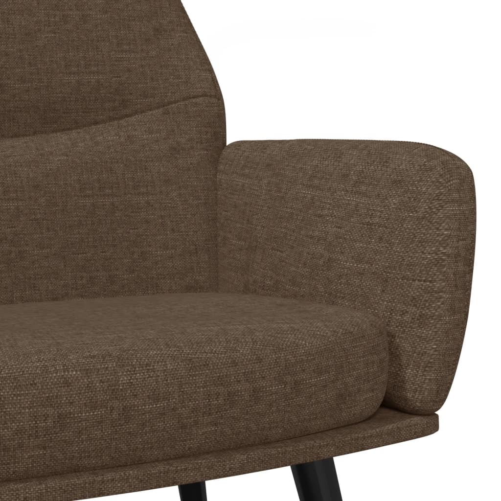 Fauteuil relax tissu gris clair