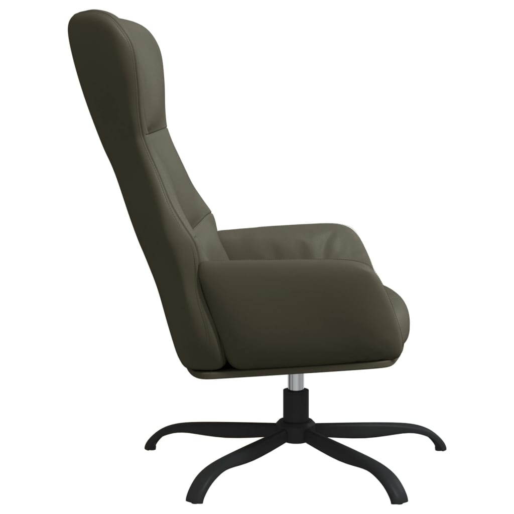 Fauteuil relax simili cuir noir