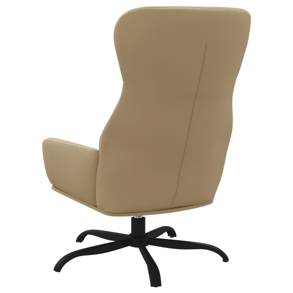 Fauteuil relax simili cuir noir