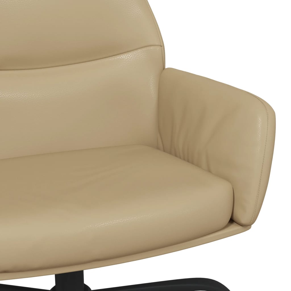 Fauteuil relax simili cuir noir