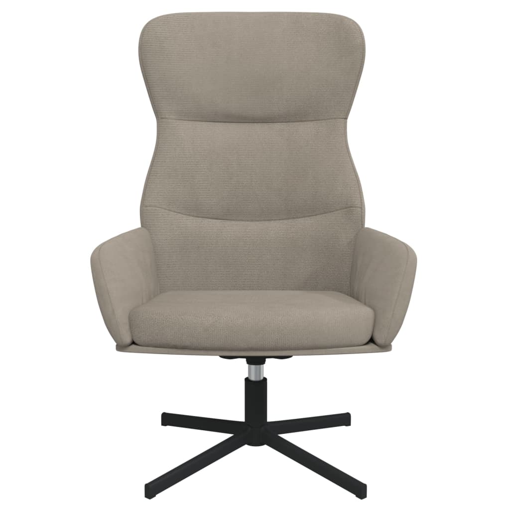 Fauteuil de relaxation avec repose-pieds en velours