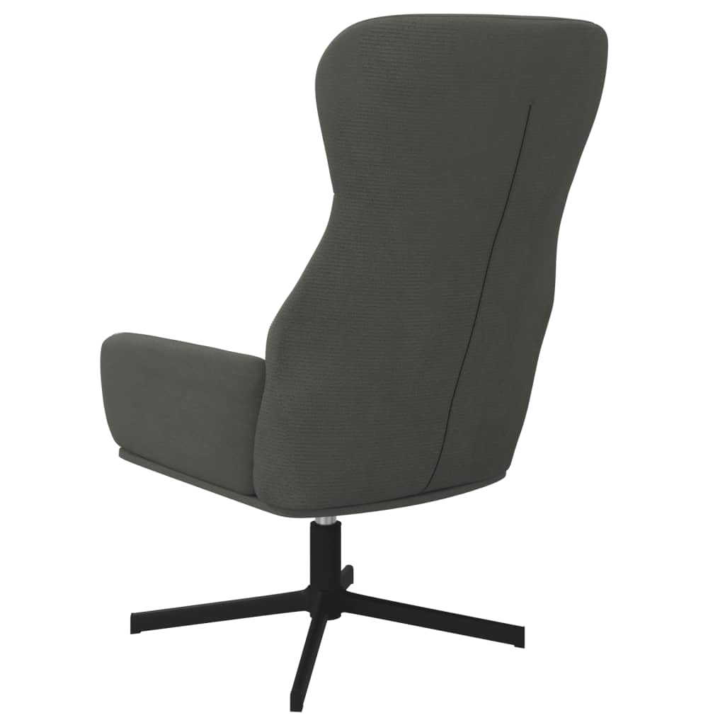 Fauteuil relax avec repose-pieds en velours