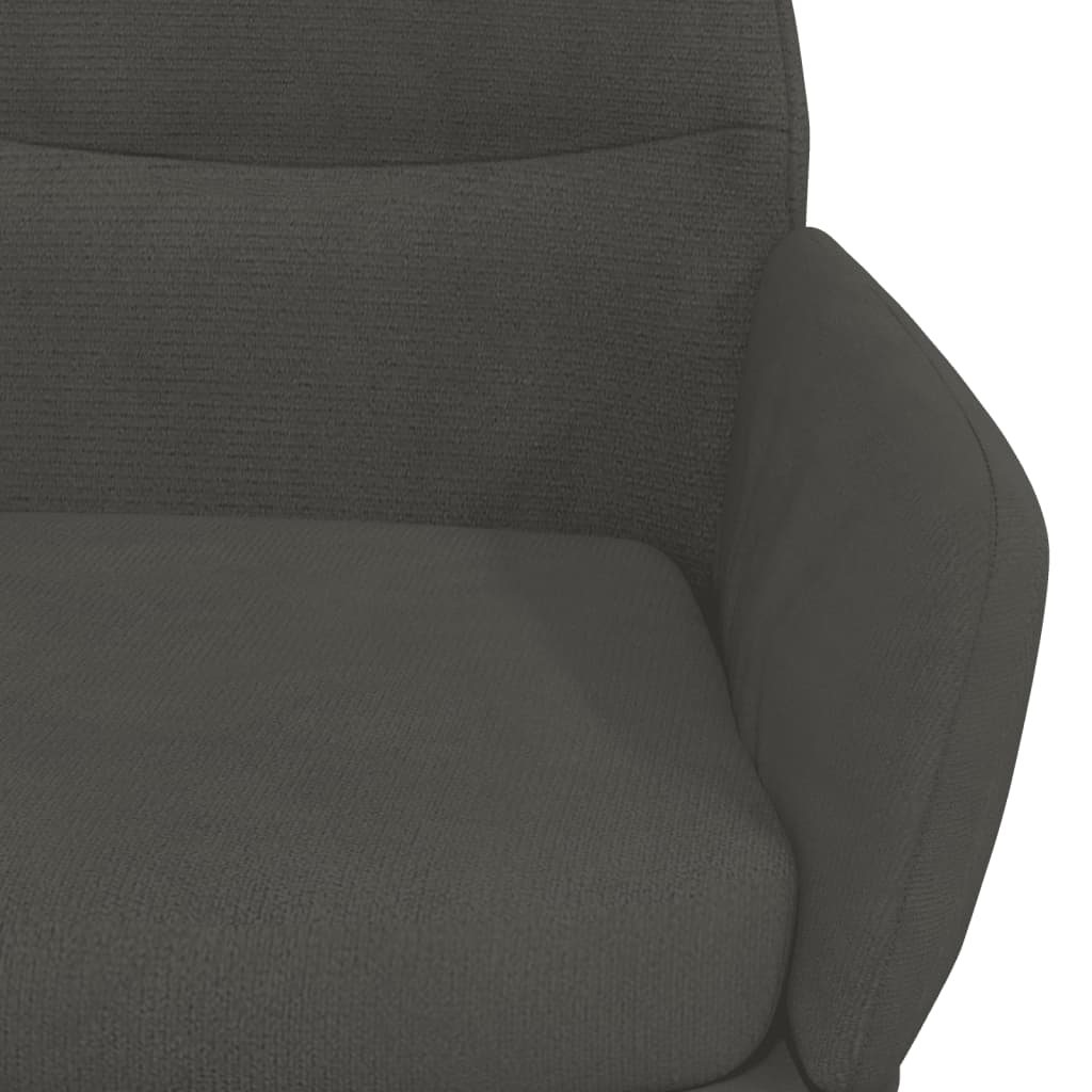 Fauteuil relax avec repose-pieds en velours