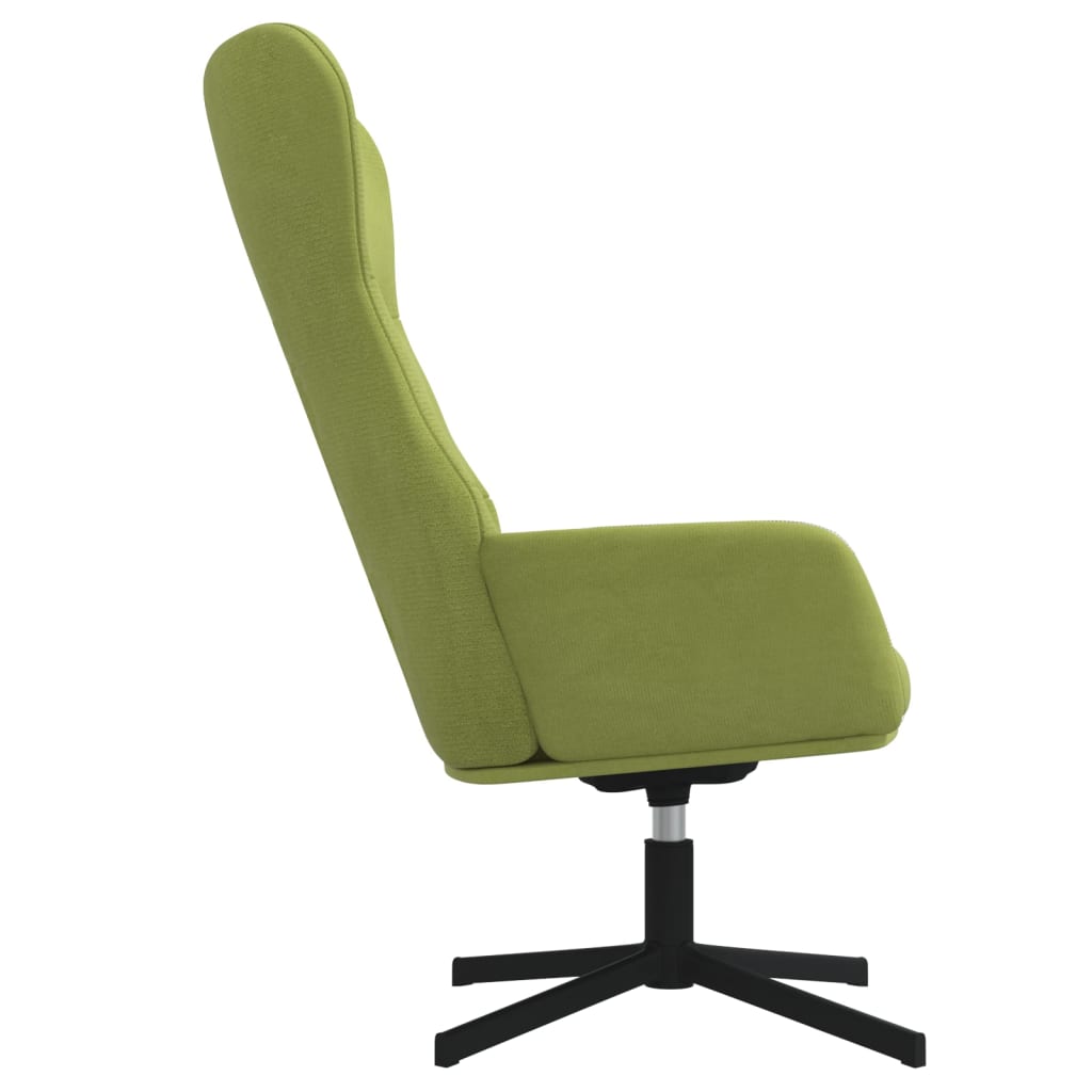 Fauteuil relax avec repose-pieds en velours