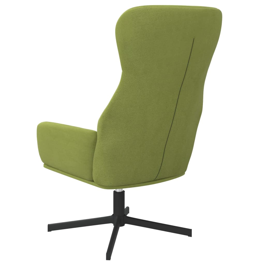 Fauteuil de relaxation avec repose-pieds en velours