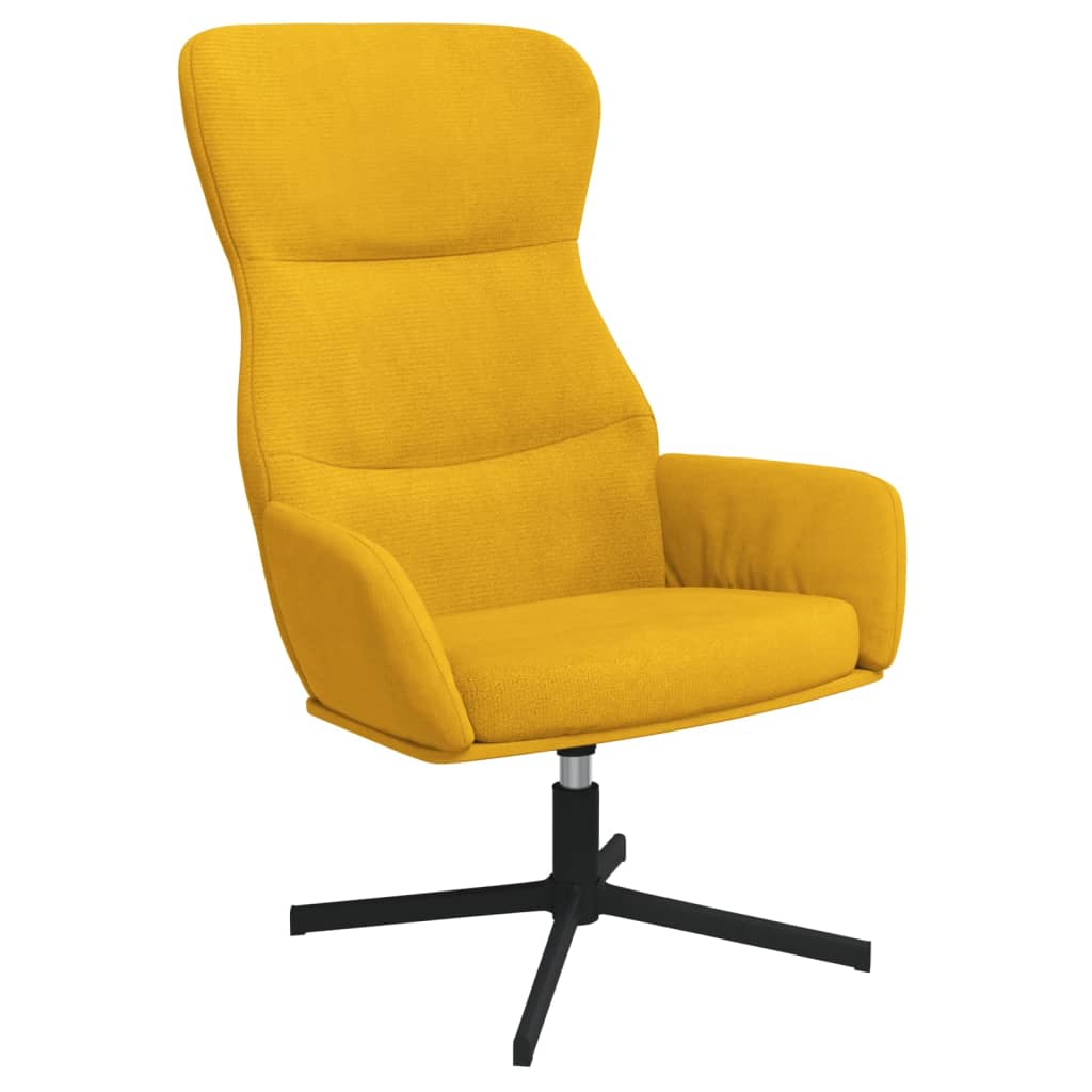 Fauteuil relax avec repose-pieds en velours