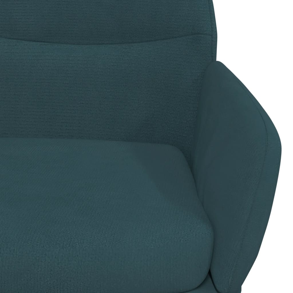 Fauteuil de relaxation avec repose-pieds en velours