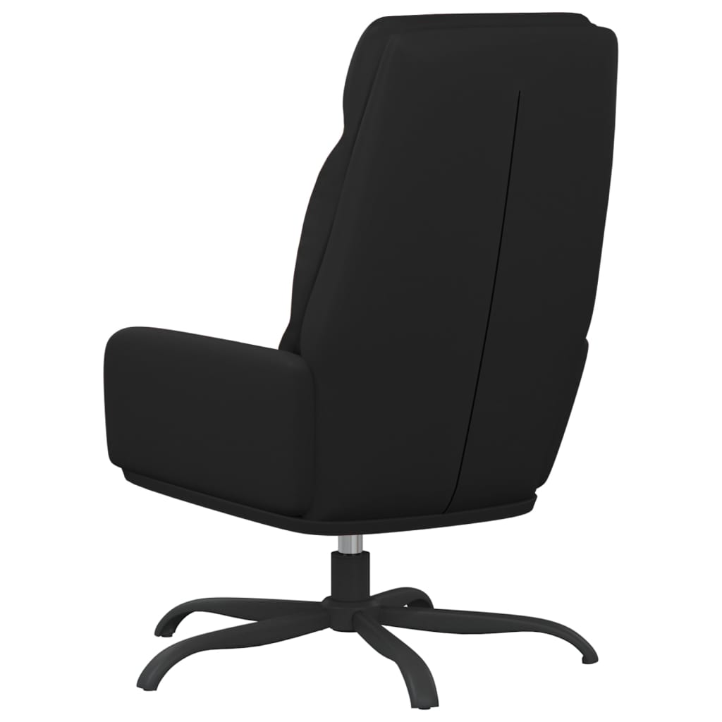 Fauteuil relax simili cuir noir