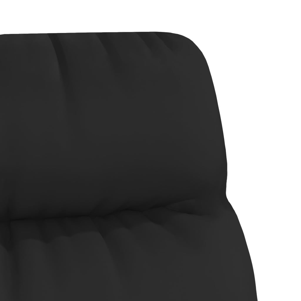 Fauteuil relax simili cuir noir