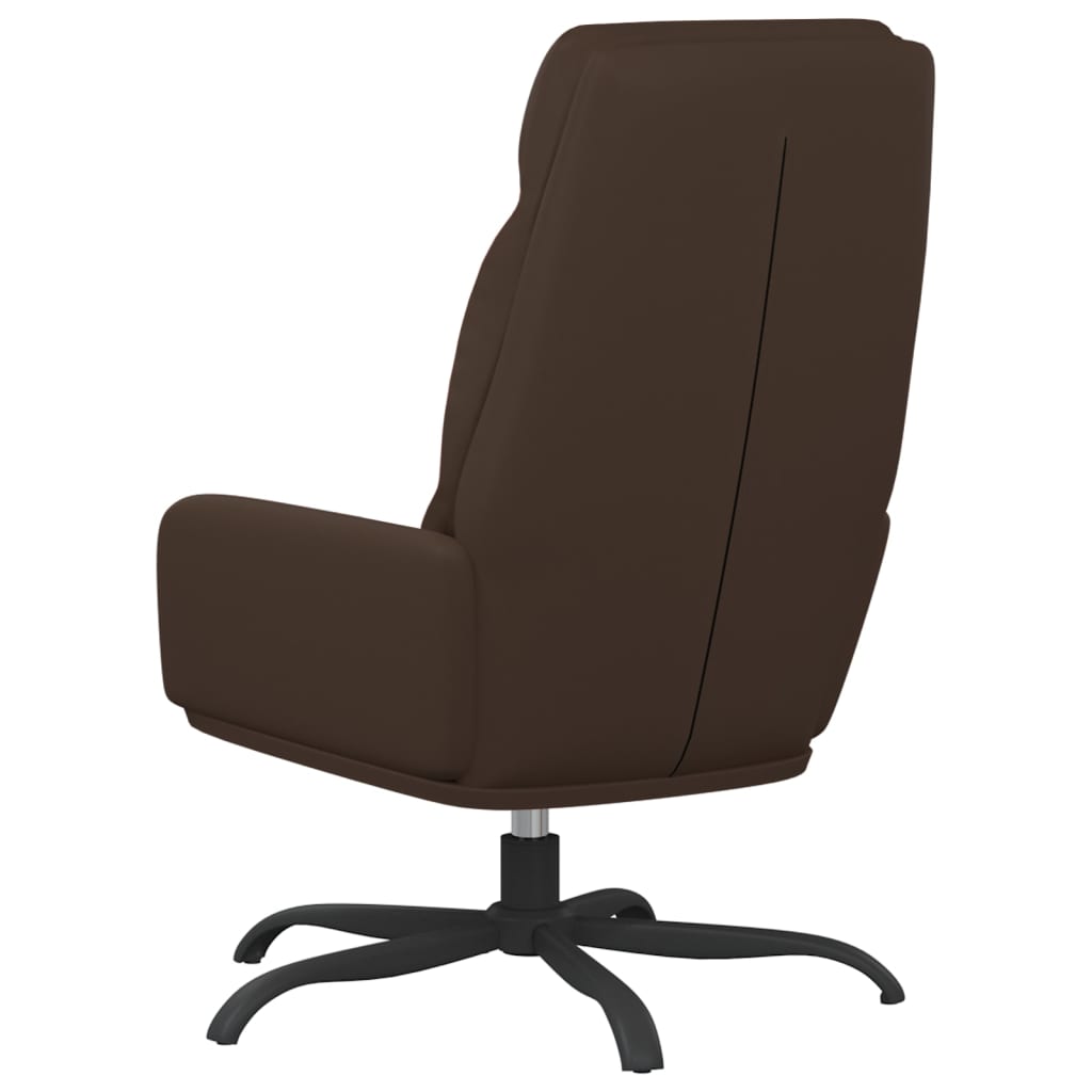 Fauteuil relax simili cuir noir