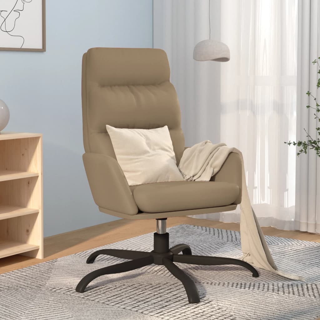 Fauteuil relax simili cuir noir