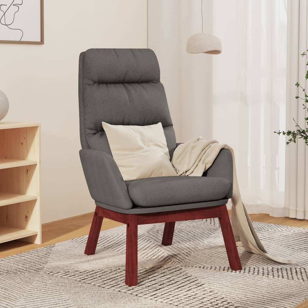 Fauteuil relax tissu marron