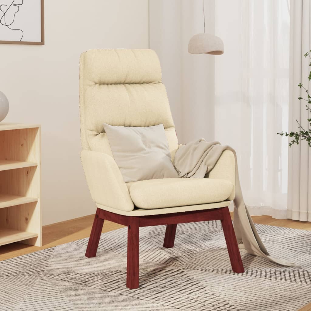 Fauteuil relax tissu marron