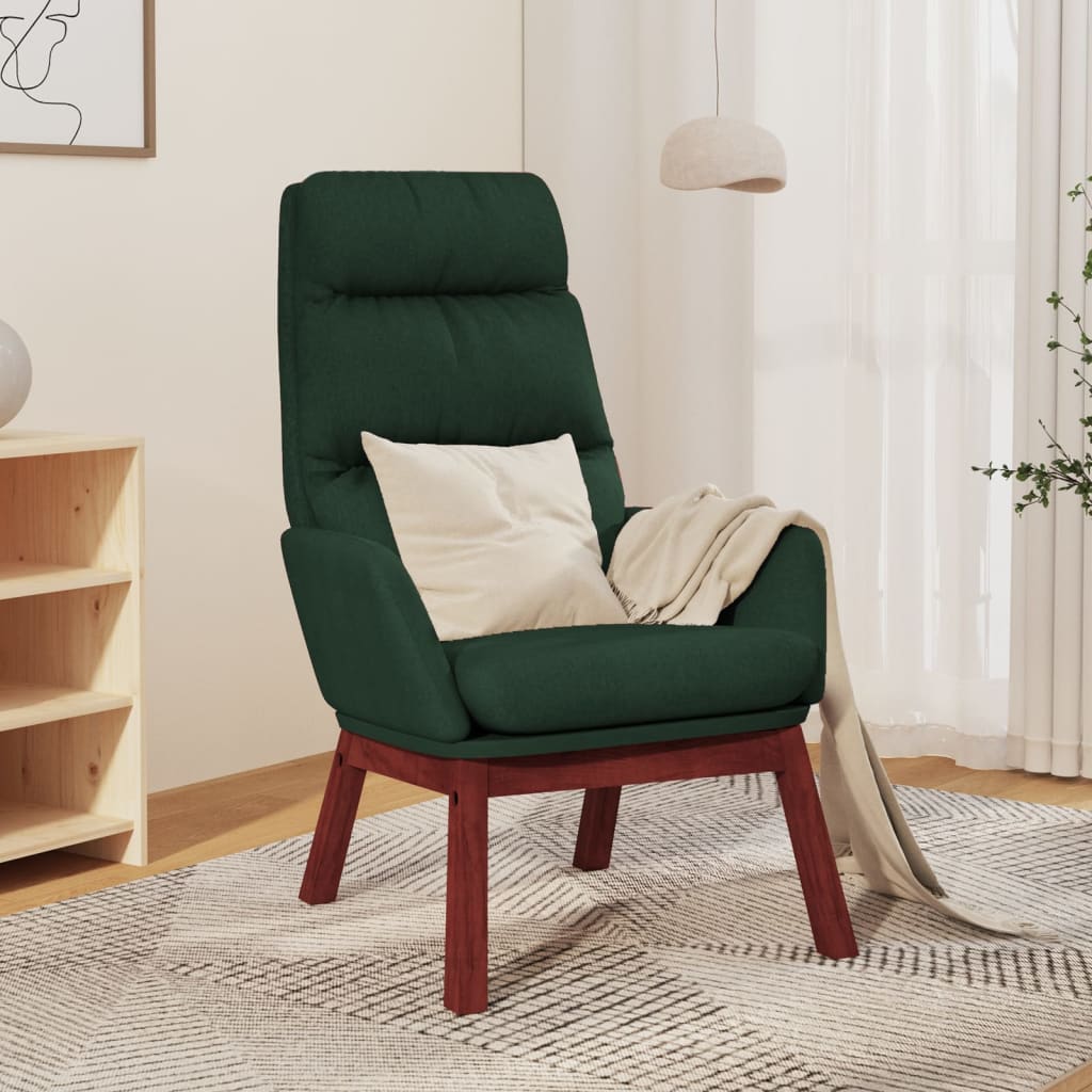 Fauteuil relax tissu marron