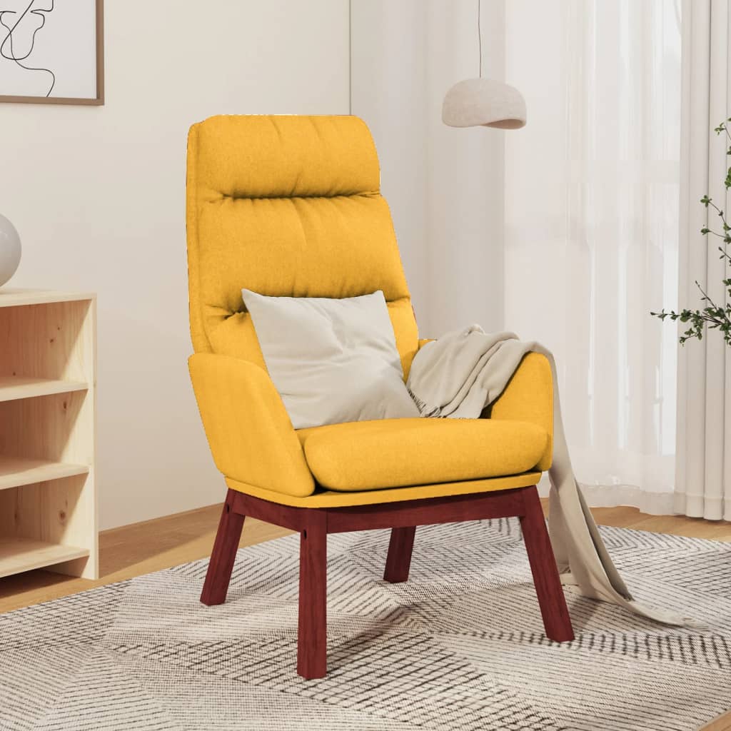 Fauteuil relax tissu marron