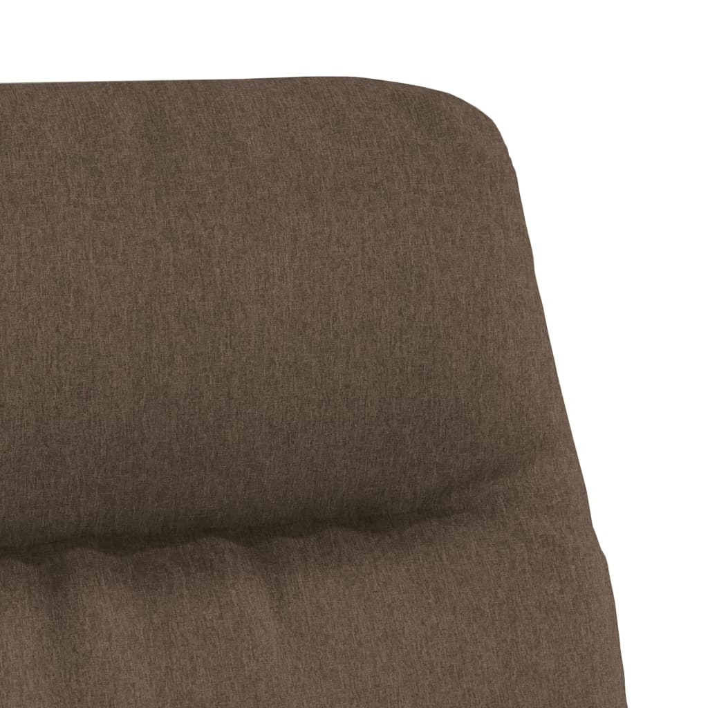 Fauteuil relax tissu marron