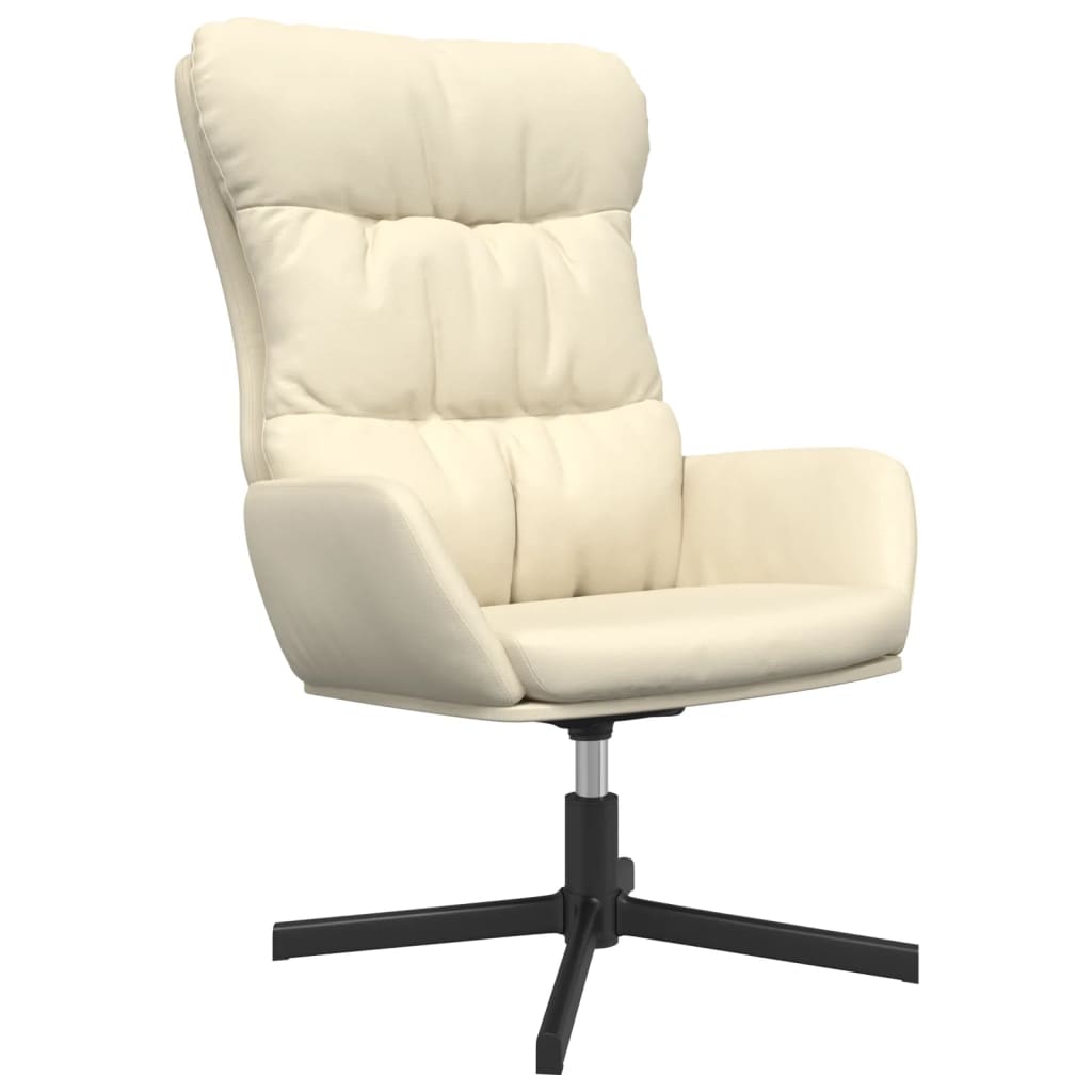 Fauteuil relax simili cuir noir