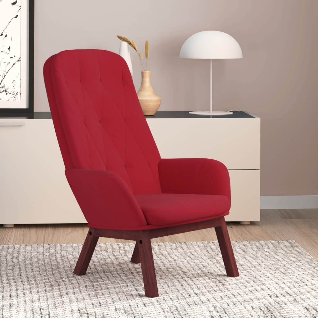 Fauteuil relax velours gris foncé