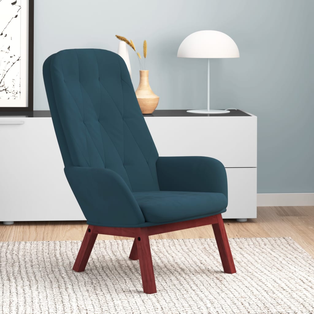 Fauteuil relax velours gris foncé