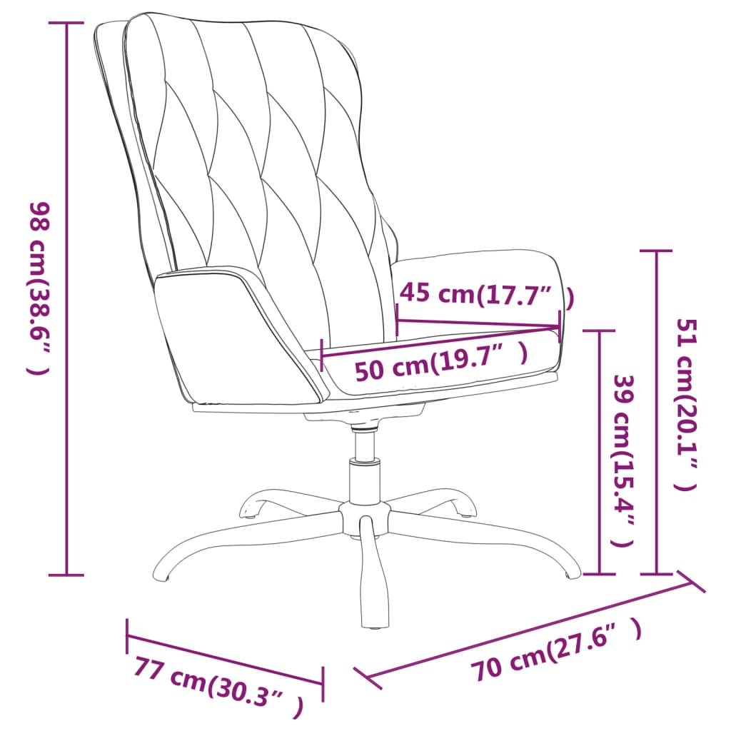 Fauteuil relax simili cuir noir