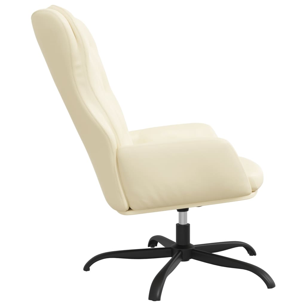 Fauteuil relax simili cuir noir