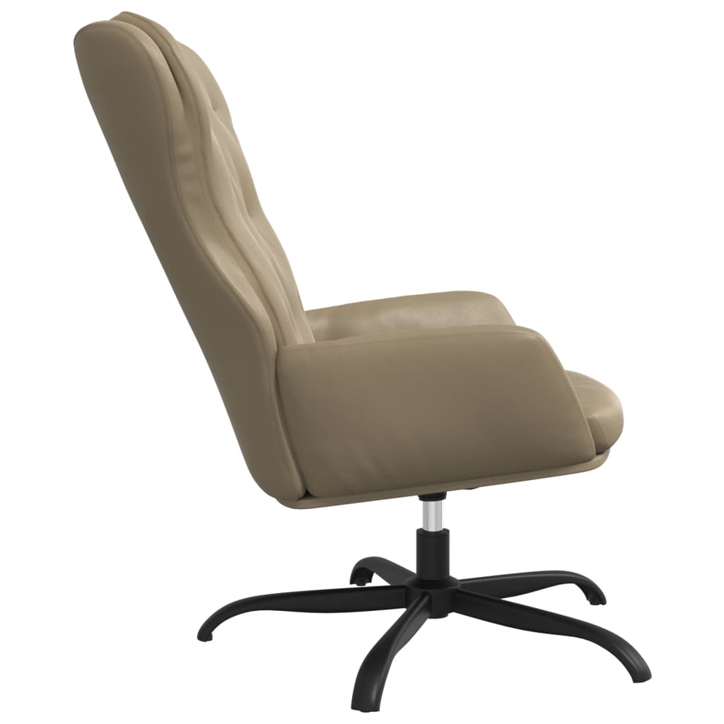 Fauteuil relax simili cuir noir