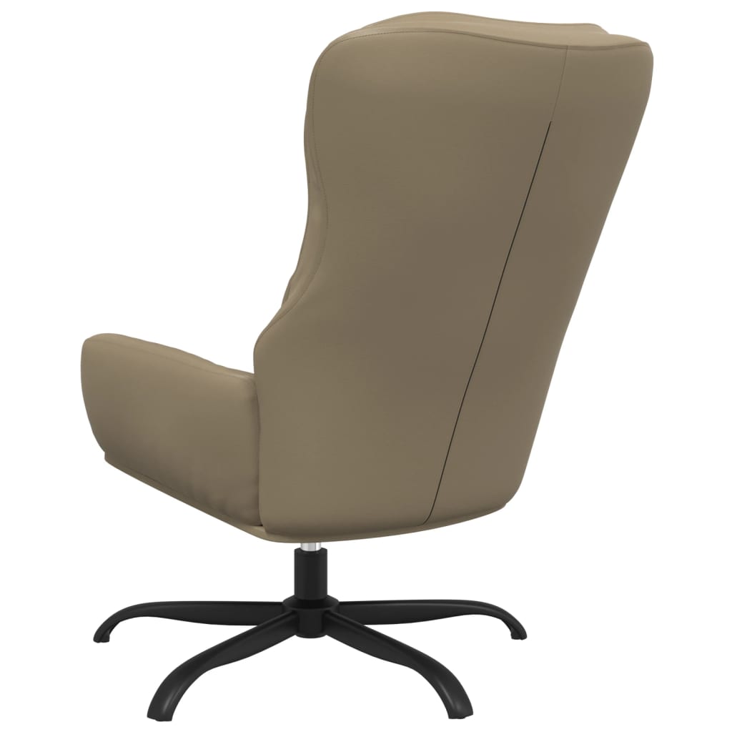 Fauteuil relax simili cuir noir