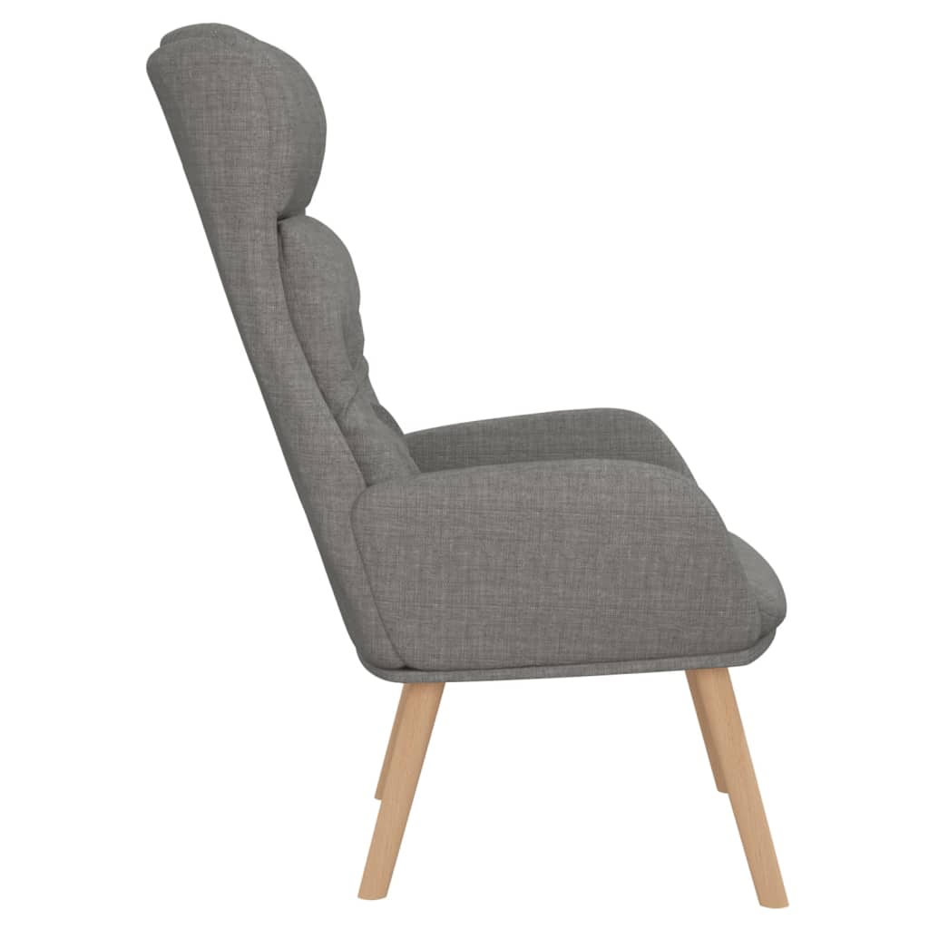 Fauteuil relax avec repose-pieds en tissu