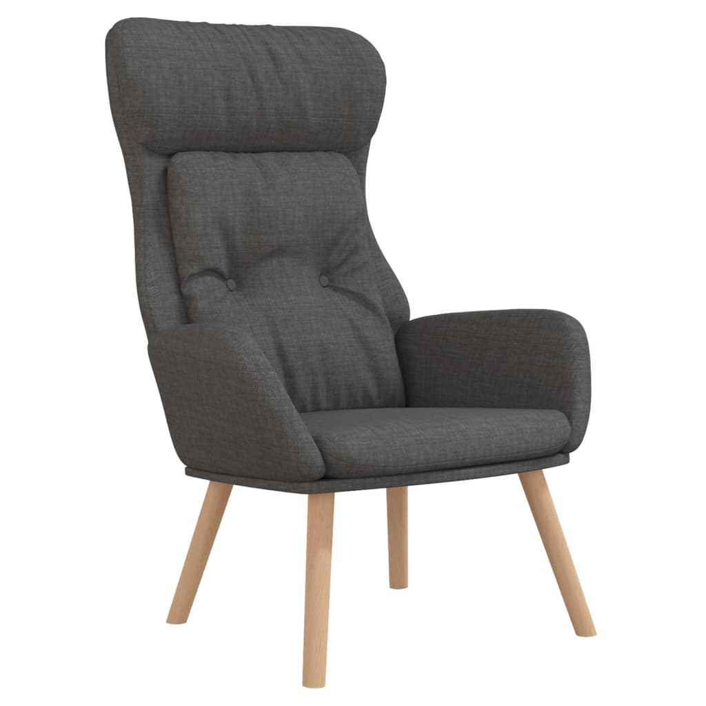 Fauteuil relax avec repose-pieds en tissu