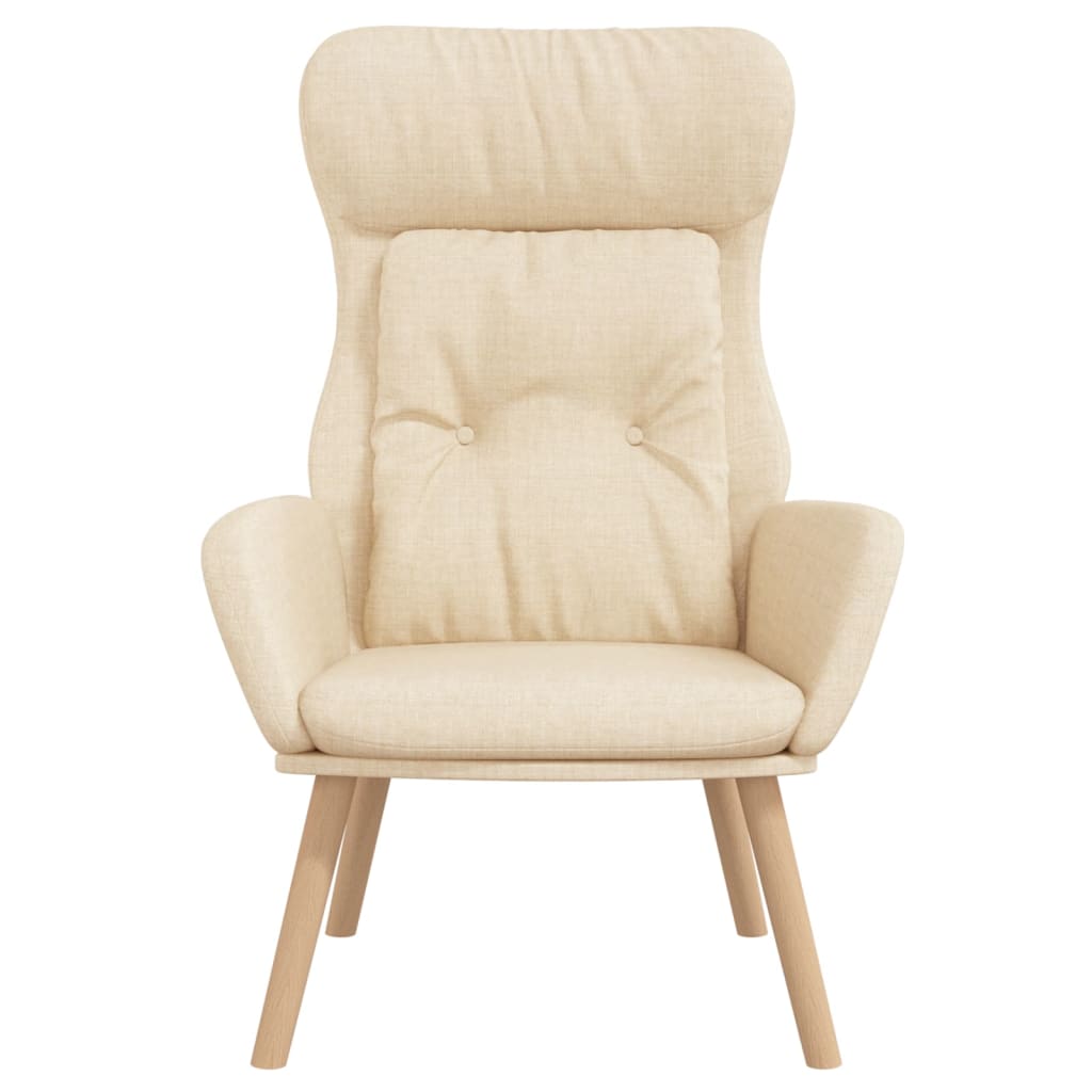 Fauteuil relax avec repose-pieds en tissu