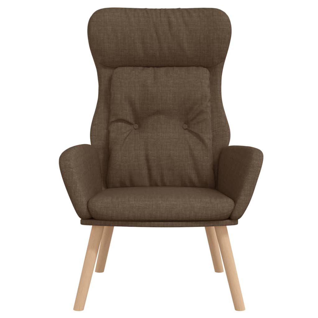 Fauteuil relax avec repose-pieds en tissu