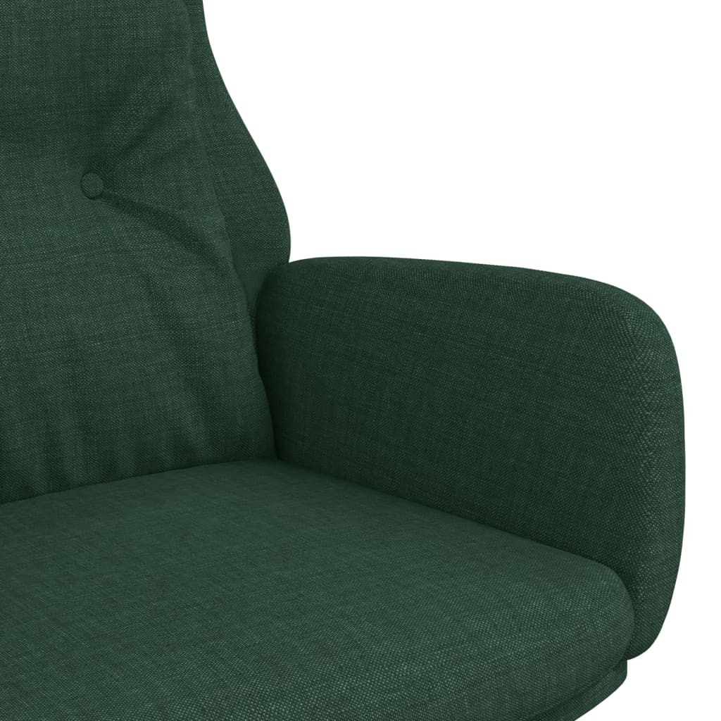 Fauteuil relax avec repose-pieds en tissu