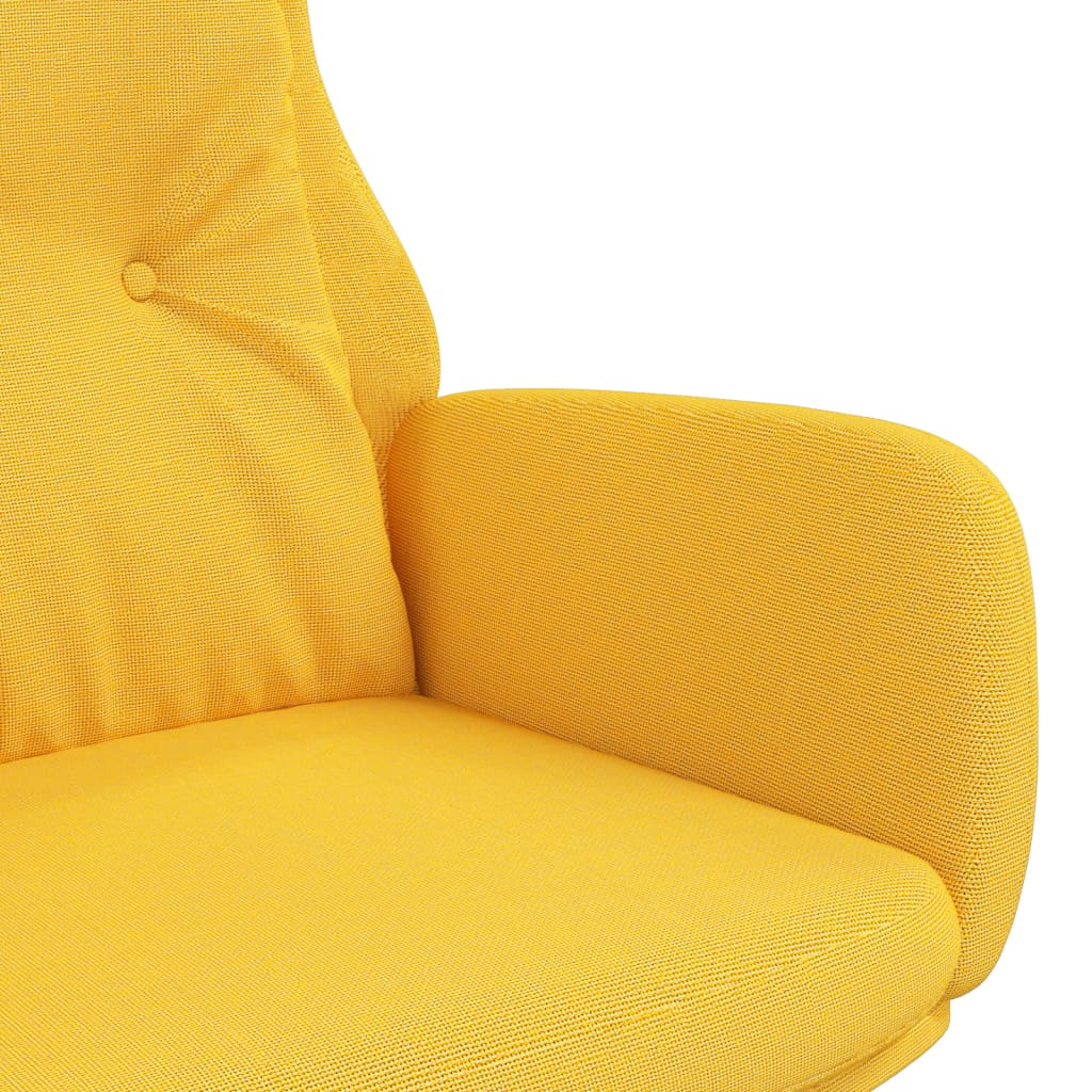 Fauteuil relax avec repose-pieds en tissu