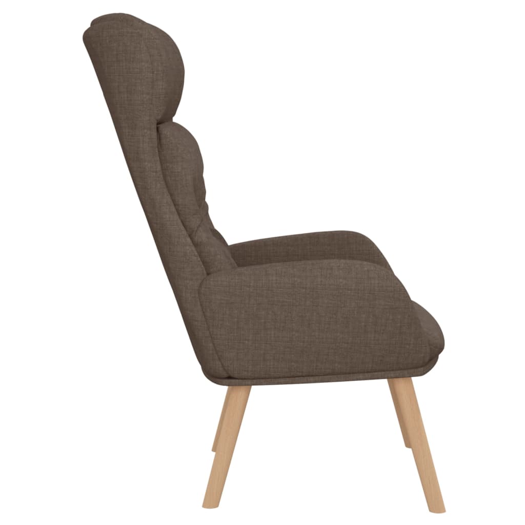 Fauteuil relax avec repose-pieds en tissu