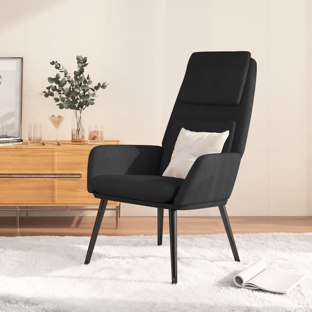 Fauteuil relax avec repose-pieds en tissu