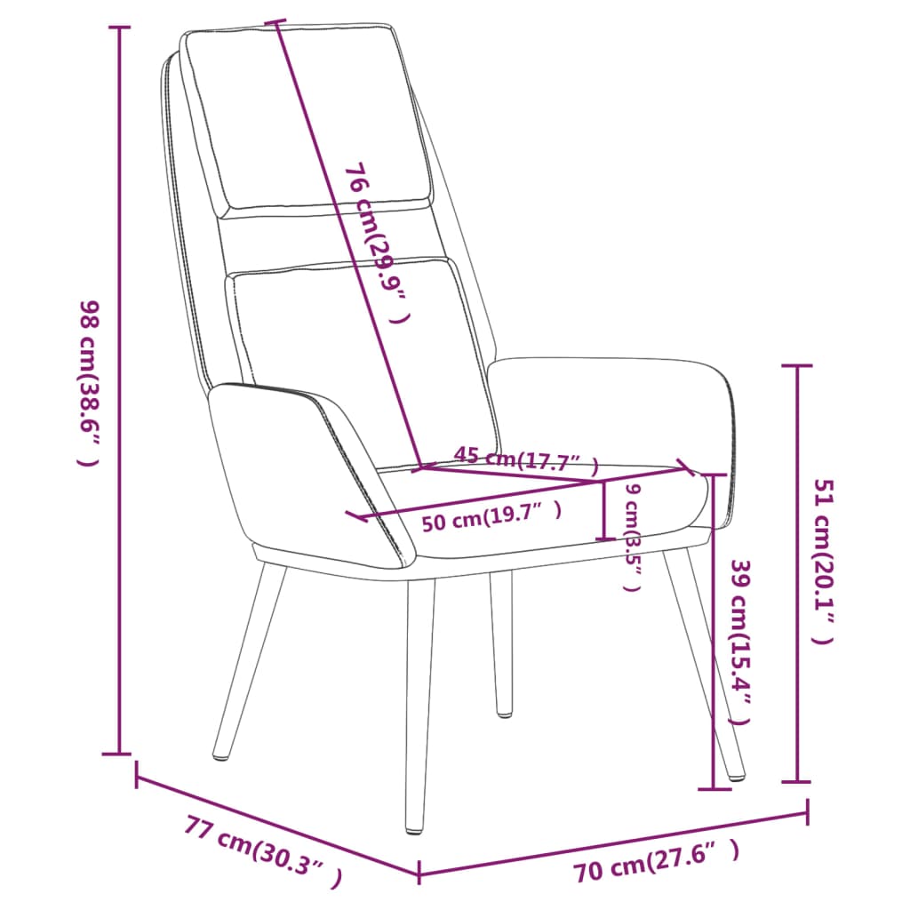 Fauteuil relax tissu gris foncé