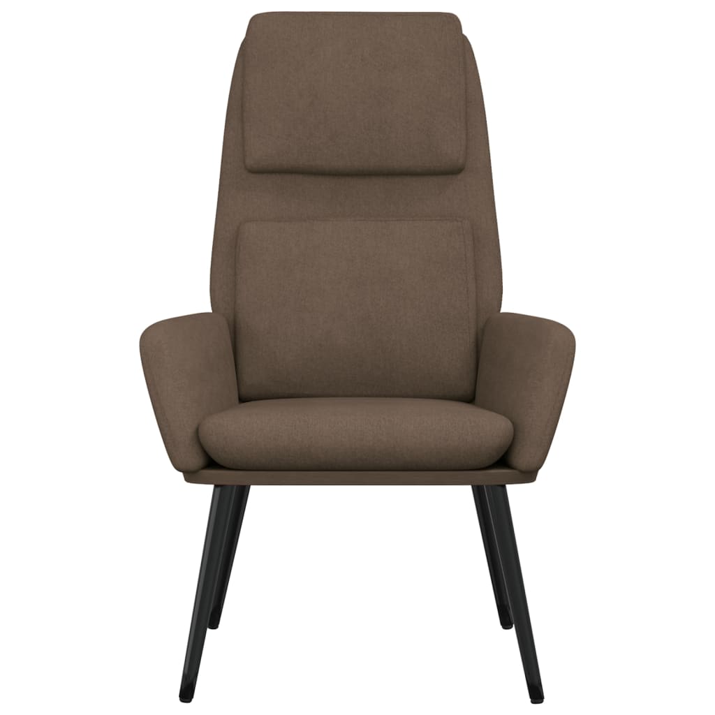 Fauteuil relax tissu gris foncé