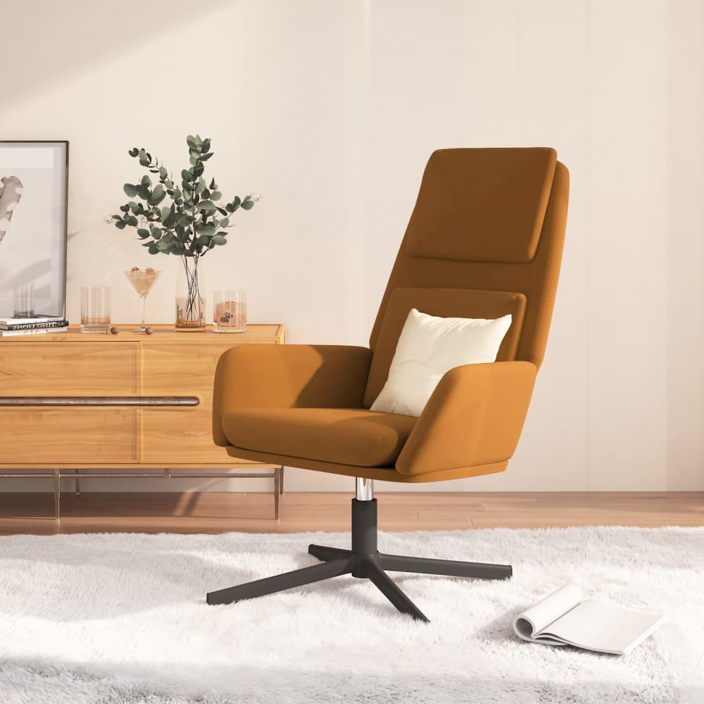 Fauteuil relax velours blanc crème